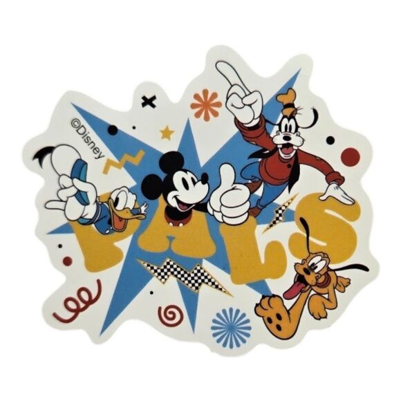 Mickey & Friends Sticker Decal Self-Adhesive Laptop Water Bottle Disney Pals - Picture 2 of 3